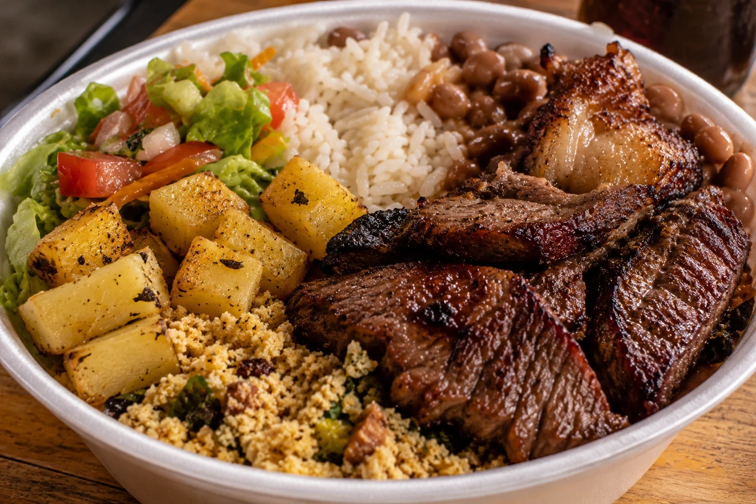 Marmita de churrasco do Éder Espetos em Dourados